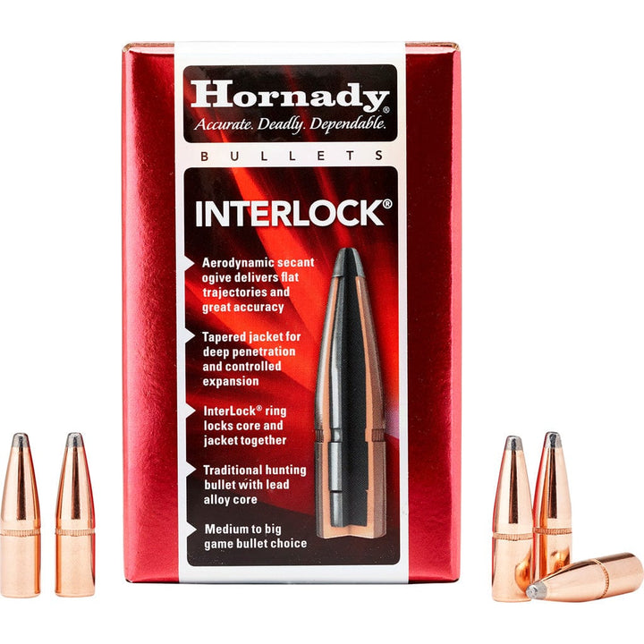 Hornady Hornady Traditional Rifle Bullets 7mm .284 139 Gr. Btsp Interlock 100 Box Reloading