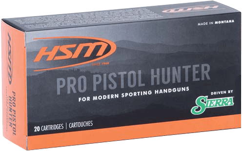 HSM Hsm Pro Pistol Hunter Ammunition 500 S&w Sierra Jsp 400 Gr. 20 Rd. Ammo