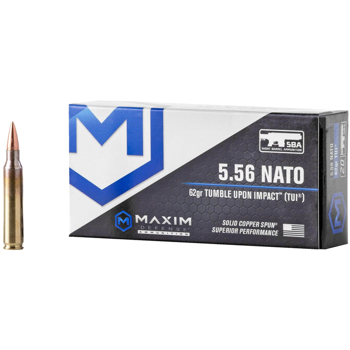 Maxim Defense Industries Maxim 556nato 62gr Tui Sba 20/500 Ammunition