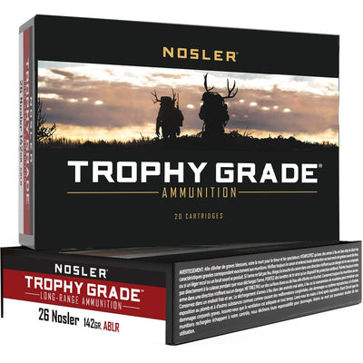 Nosler Nosler Trophy Grade Long Range Rifle Ammunition 26 Nosler 142 Gr. Ablr Sp 20 Rd. Ammo