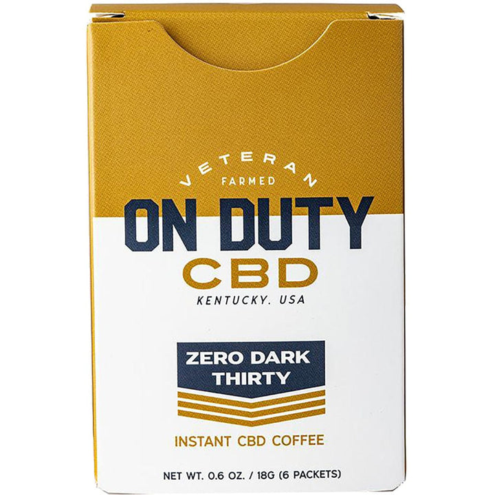 On Duty On Duty Cbd Instant Coffee 20 Mg 6 Pk. Food and Front End Sales