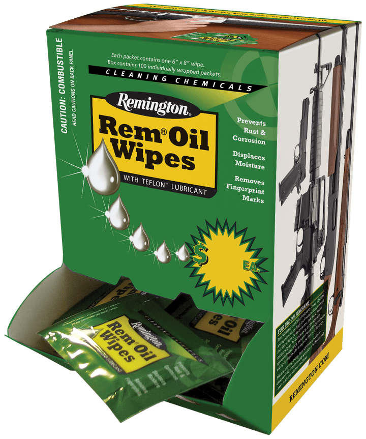 Remington Accessories Remington Accessories Rem Oil, Rem 18471 Rem-oil Wipes Indivdually Packed 300ct Gun Care