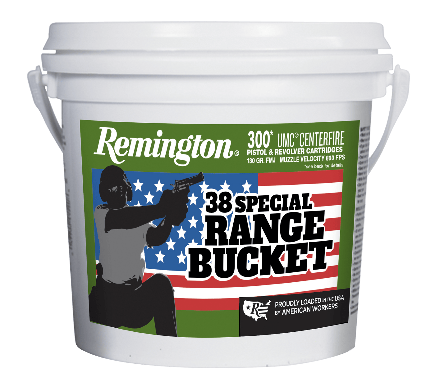 Remington Ammunition Remington Range Bucket Umc Pistol Ammo 38 Spl. 130 Gr. Fmj 300 Rd. Ammo