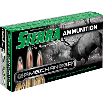 Sierra Sierra Gamechanger Rifle Ammo 308 Win. 165 Gr. Tgk 165 grain / 308 win Ammo