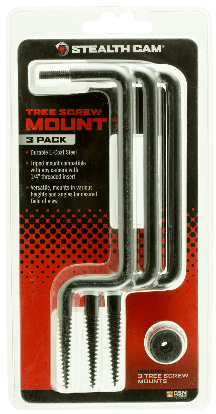 Stealth Cam Stealth Cam Tree, Steal Stc-ts-3pk Tree Screw Cam Mount Hunting