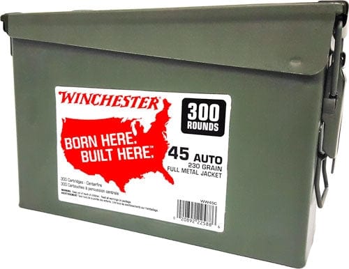 Winchester Ammunition Winchester 45 Acp (case Of 2) - Ammo Can 2/300rd 230gr Fmj Rn Ammo