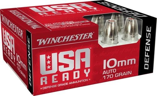 Winchester Ammunition Winchester Usa Ready 10mm - 20rd 10bx/cs 170gr Hex Vent Hp Ammo