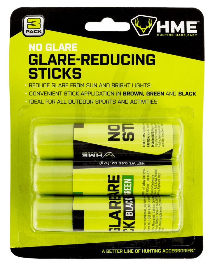 HME Hme Face Paint, Hme Stk-3pk Blk/brwn/grn Face Paint Stick Accessories