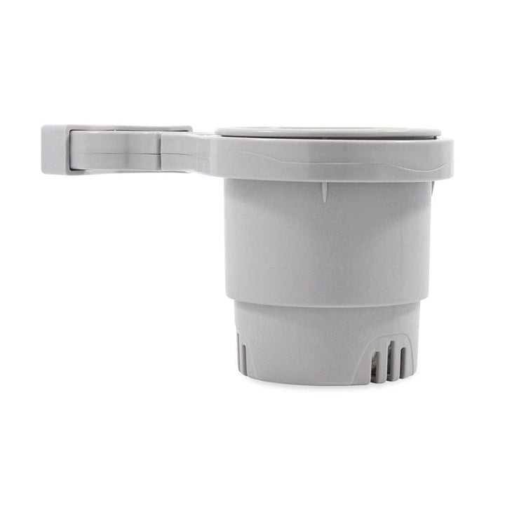 Camco Camco Clamp-On Rail Mounted Cup Holder - Small for Up to 1-1/4" Rail - Grey Boat Outfitting