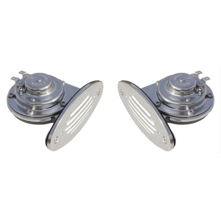 Schmitt & Ongaro Marine Schmitt & Ongaro Mini SS Dual Drop-In Horn w/SS Grills High & Low Pitch Boat Outfitting