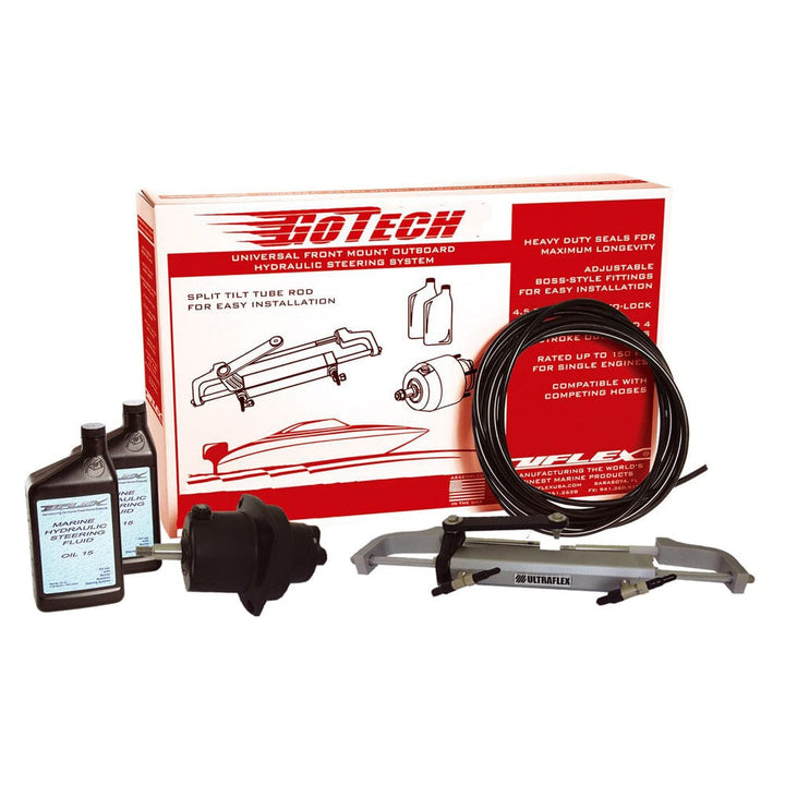 Uflex USA UFlex GoTech 1.0 Universal Front Mount Outboard Hydraulic Steering System Boat Outfitting