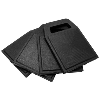 Camco Camco Stabilizer Jack Pads - Rubber - 6.2" x 6.2" *4-Pack Trailering
