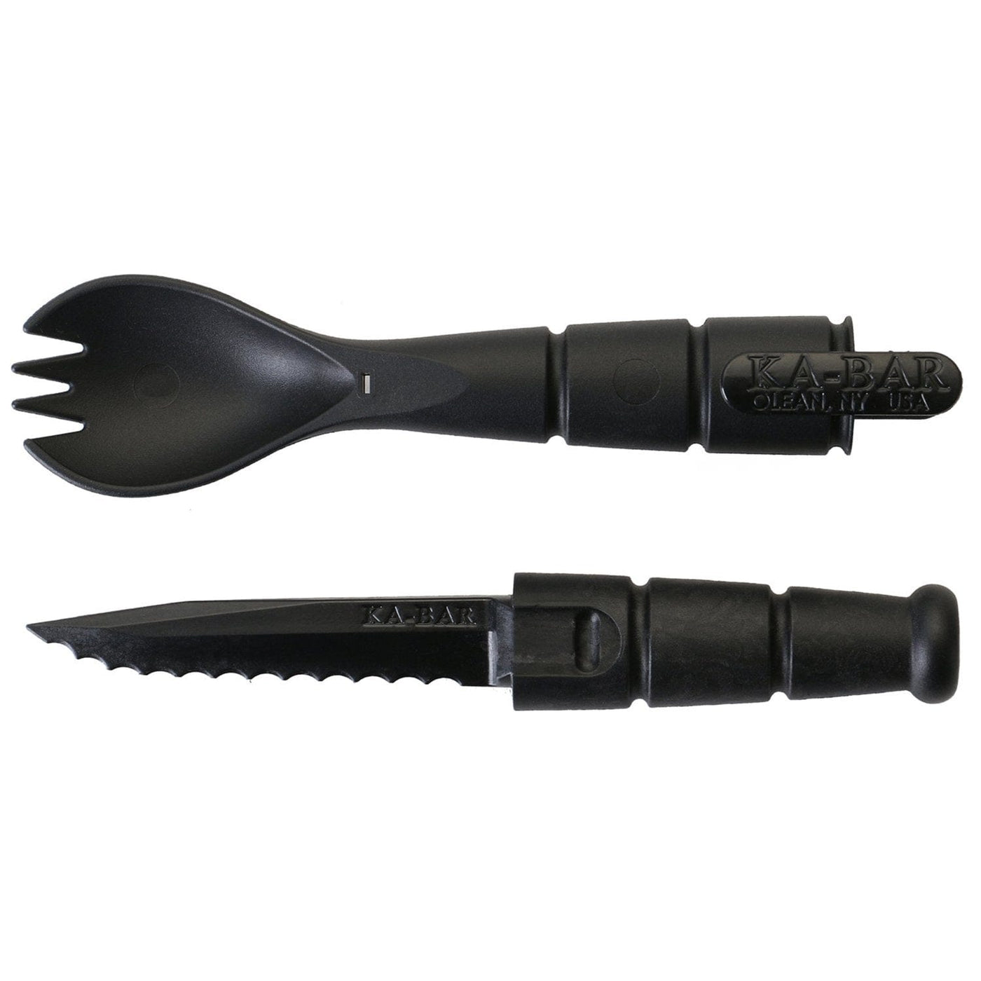 Ka-Bar Knives KA-BAR Tactical Spork (Spoon Fork Knife) Tool Black Camping And Outdoor
