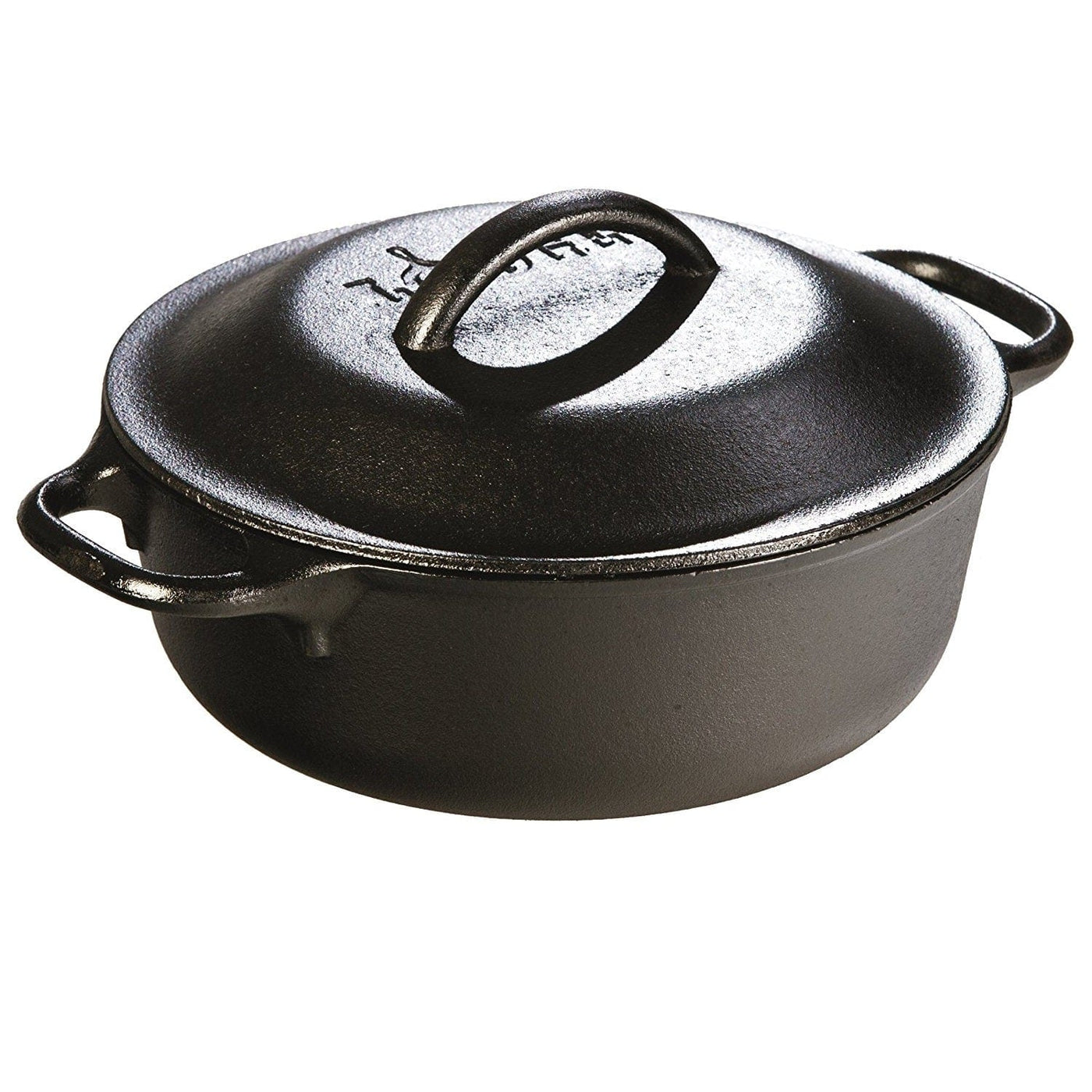 Lodge Cast Iron Lodge 8in Cast Iron Serving Pot Pre-Seasoned 2-Quart Camping And Outdoor