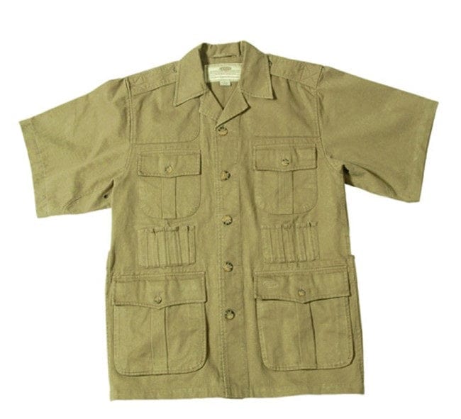 Boyt Boyt Short Sleeve Safari  Jacket Khaki / 4X-Large Clothing