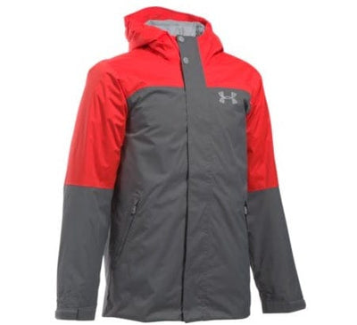 Under Armour Youth UA Coldgear Reactor Wayside 3-IN-1 Jacket  -  CLOSEOUT Midnight Navy/Geode Green - 410 / Youth Medium Clothing