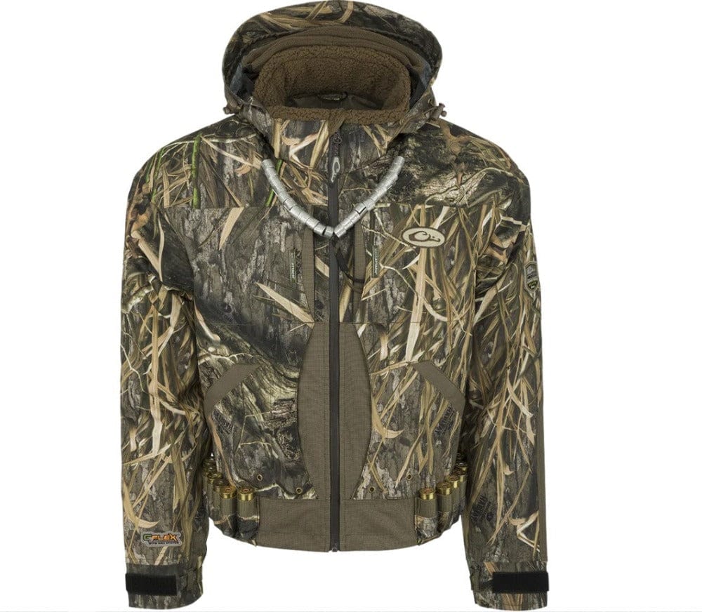 Drake Drake Guardian Elite™ Timber/Field Jacket with G3 Flex™ Fabric with BMZ System Liner MossyOak Shadowgrass Blades Habitat / Small Coats & Jackets