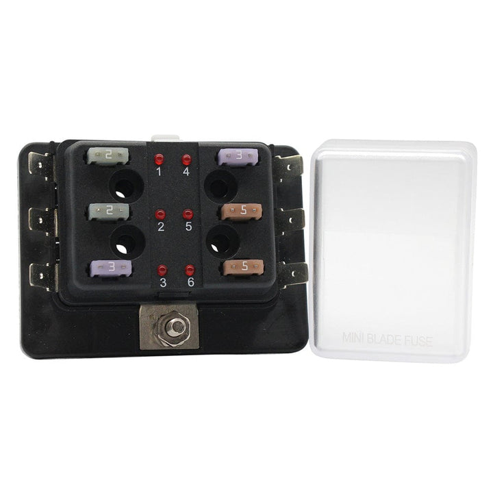 Cole Hersee Cole Hersee Standard 6 MINI Series Fuse Block w/LED Indicators Electrical