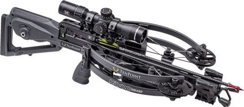 Tenpoint Tenpoint Havoc Rs440 Crossbow Package Acuslide Graphite Grey Crossbows