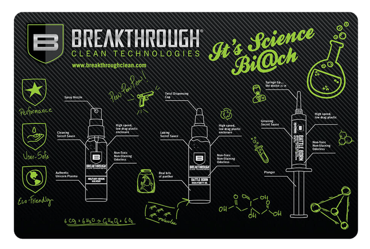 Breakthrough Clean Breakthrough Clean Cleaning Mat, Brkthru Bt-rgm-p Pistol Gun Mat Gun Care