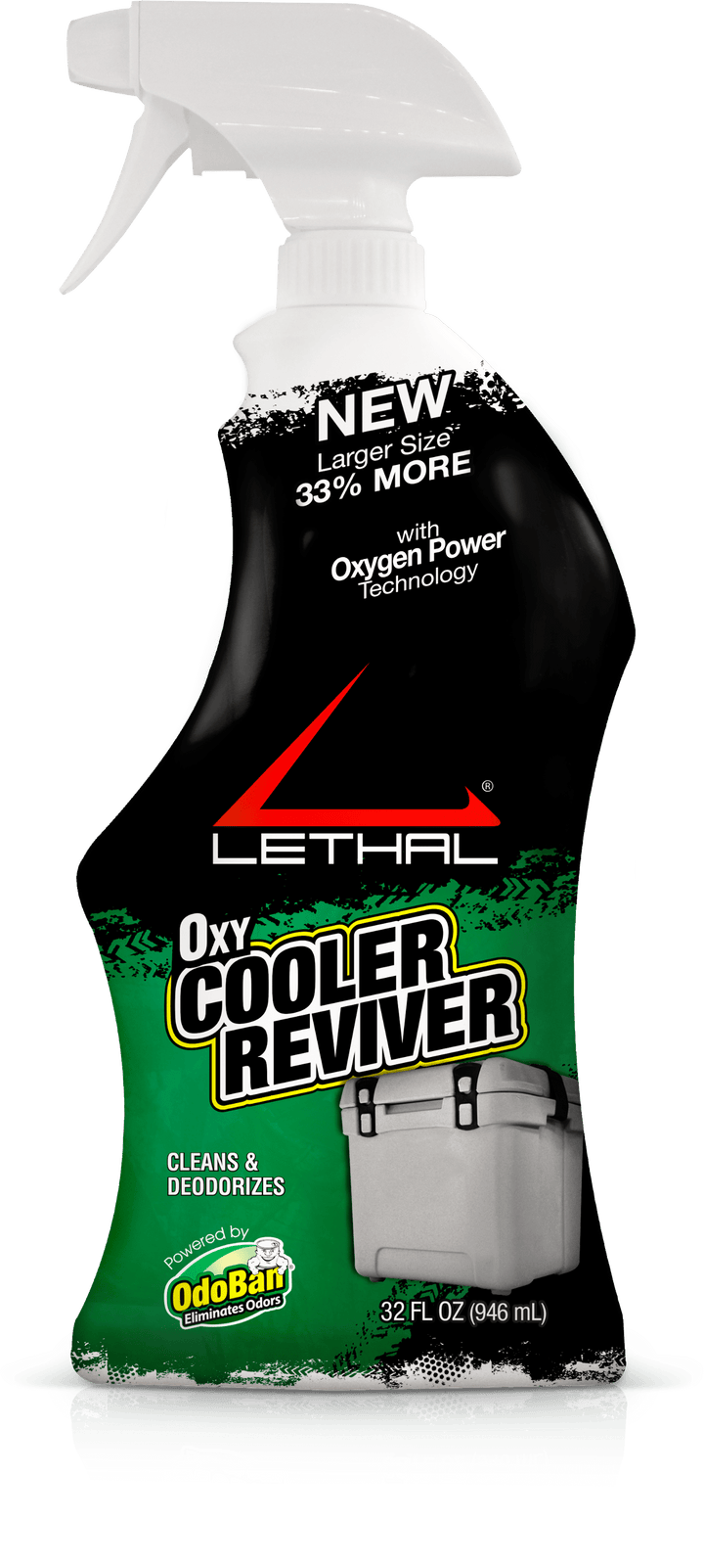 CLEAN CONTROL/LETHAL PROD Clean Control/lethal Prod Cooler Reviver, Lethal 9365b67q Cooler Reviver Spray 32oz Gun Care