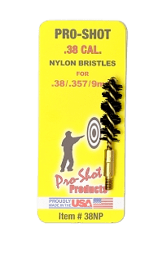 Pro-Shot Pro-shot Nylon Bore Brush, Proshot 38np Pst Nylon Brush 38/9m Gun Care