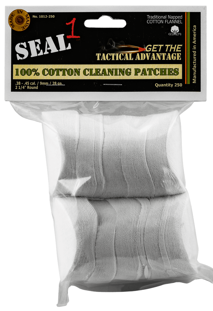 Seal 1 Seal 1 Cleaning Patches, Seal1 1012-250 .38-.45 Cleaning Patch 250ct Gun Care