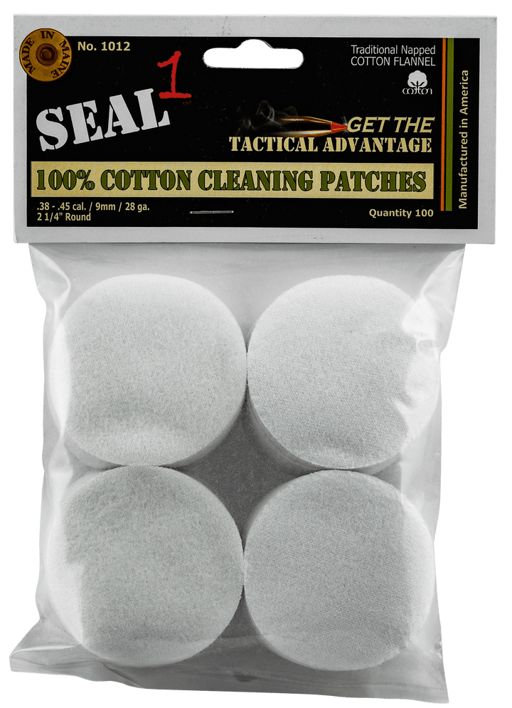 Seal 1 Seal 1 Cleaning Patches, Seal1 1012 .38-.45 Cleaning Patch 100ct Gun Care