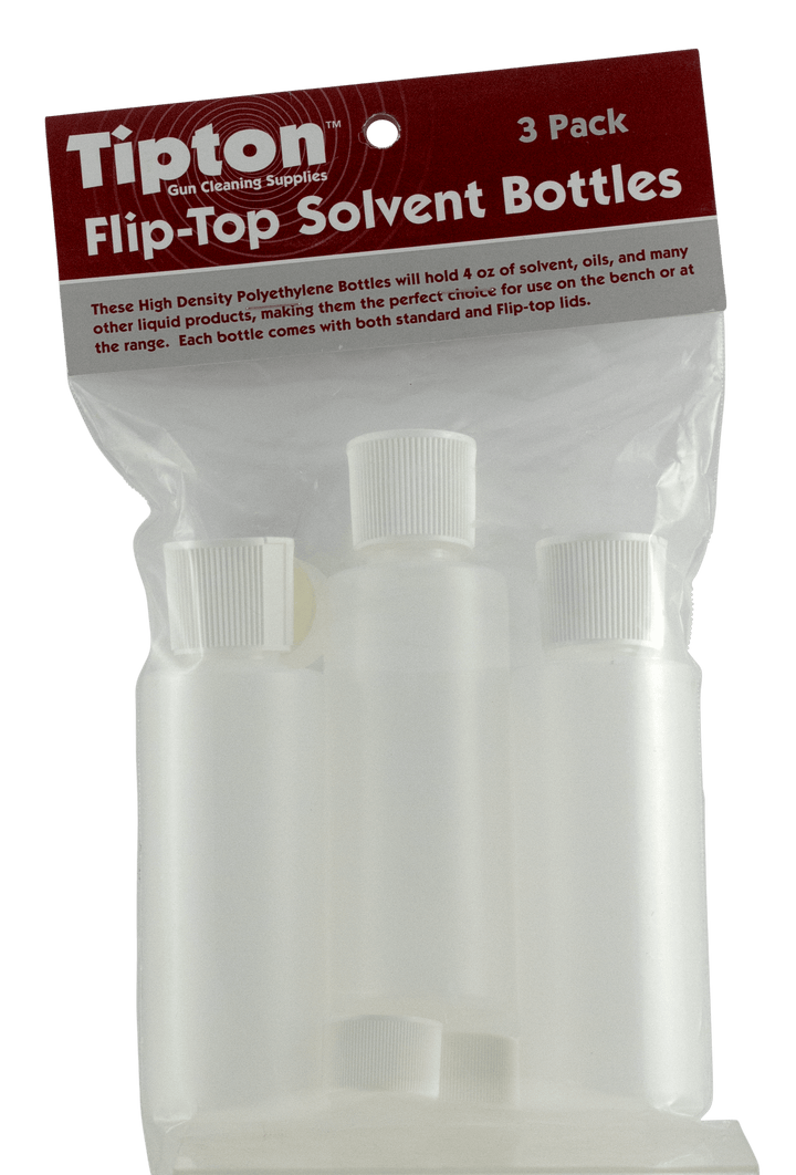 Tipton Tipton Flip Top, Tipton 197624 Fliptop Solvent Bottles 3pk Gun Care