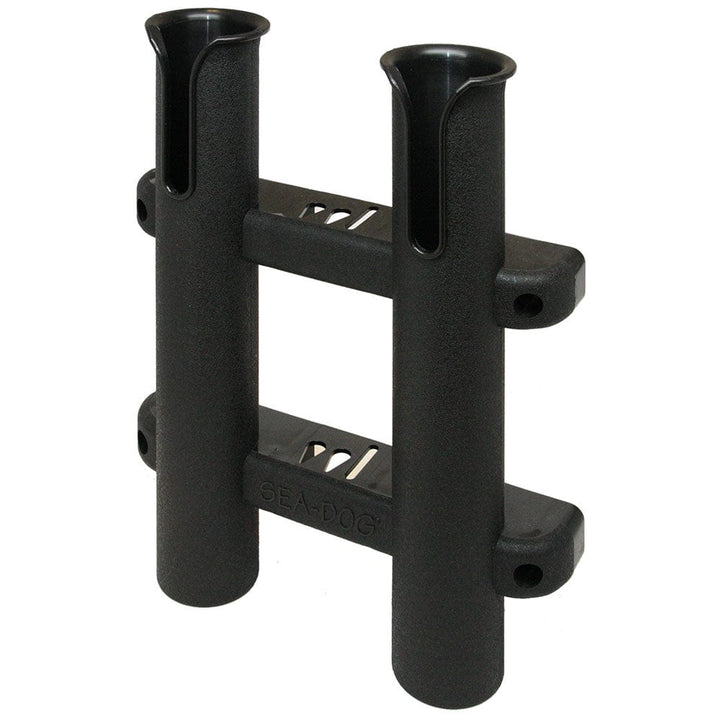 Sea-Dog Sea-Dog Two Pole Side Mount Rod Storage Rack - Black Hunting & Fishing