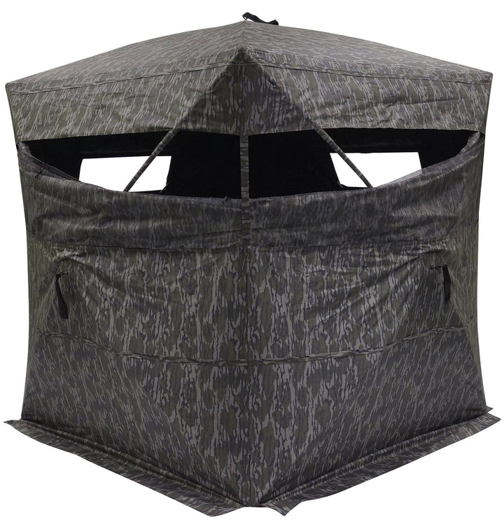 OUTDOOR PRODUCT INNOVATIO Rhino Blinds Hybrid R150 5 Hub Mossy Oak Bottomland 150 Denier 58" x 58" 65" High; R150MBL Hunting