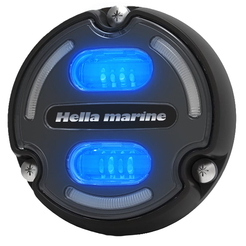 Hella Marine Hella Marine Apelo A2 Blue White Underwater Light - 3000 Lumens - Black Housing - Charcoal Lens w/Edge Light Lighting