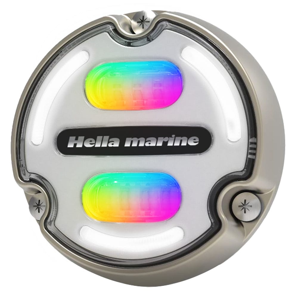 Hella Marine Hella Marine Apelo A2 RGB Underwater Light - 3000 Lumens - Bronze Housing - White Lens w/Edge Light Lighting