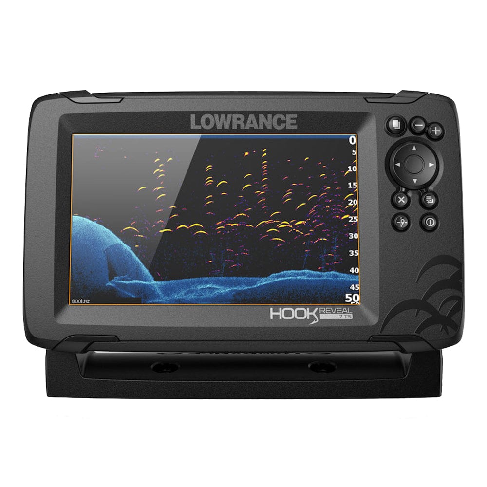 Lowrance Lowrance HOOK Reveal 7 Chartplotter/Fishfinder w/TripleShot Transom Mount Transducer & US Inland Charts Marine Navigation & Instruments