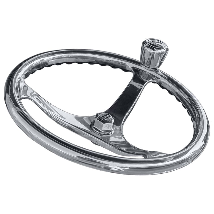 Edson Marine Edson 14.5" SS ComfortGrip Powerwheel Steering Wheel w/PowerKnob Marine Hardware