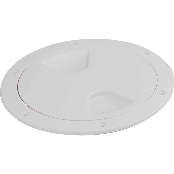 Sea-Dog Sea-Dog Screw-Out Deck Plate - White - 4" Marine Hardware