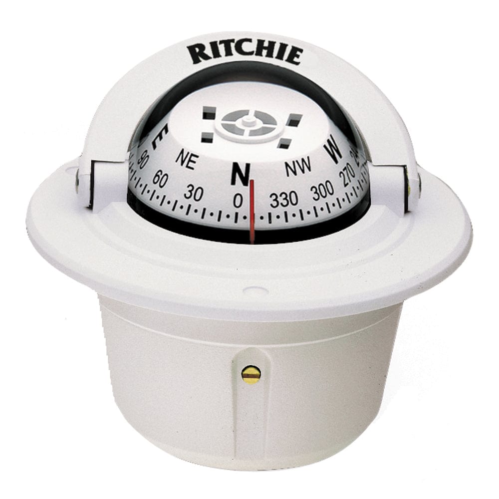 Ritchie Ritchie F-50W Explorer Compass - Flush Mount - White Marine Navigation & Instruments