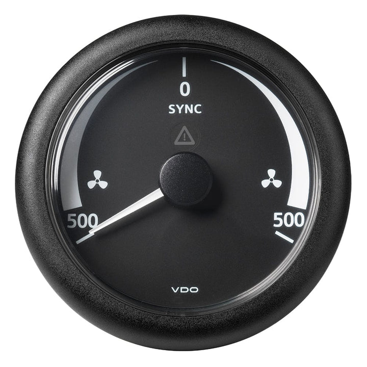 Veratron Veratron 3-3/8" (85MM) ViewLine Synchronizer -500/+500 RPM - 8 to 32V - Black Dial & Bezel Marine Navigation & Instruments