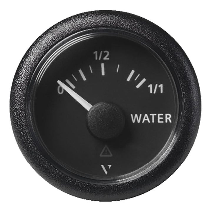 Veratron Veratron 52MM (2-1/16") ViewLine Fresh Water Resistive - 3 to180 OHM - Black Dial & Round Bezel Marine Navigation & Instruments