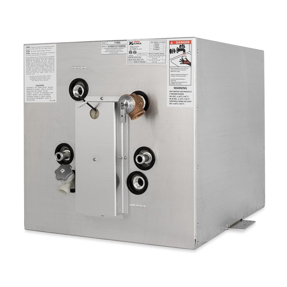 Kuuma Kuuma 11 Gallon Water Heater L1 & N Wiring Front Heat Exchange Side Mount Marine Plumbing & Ventilation