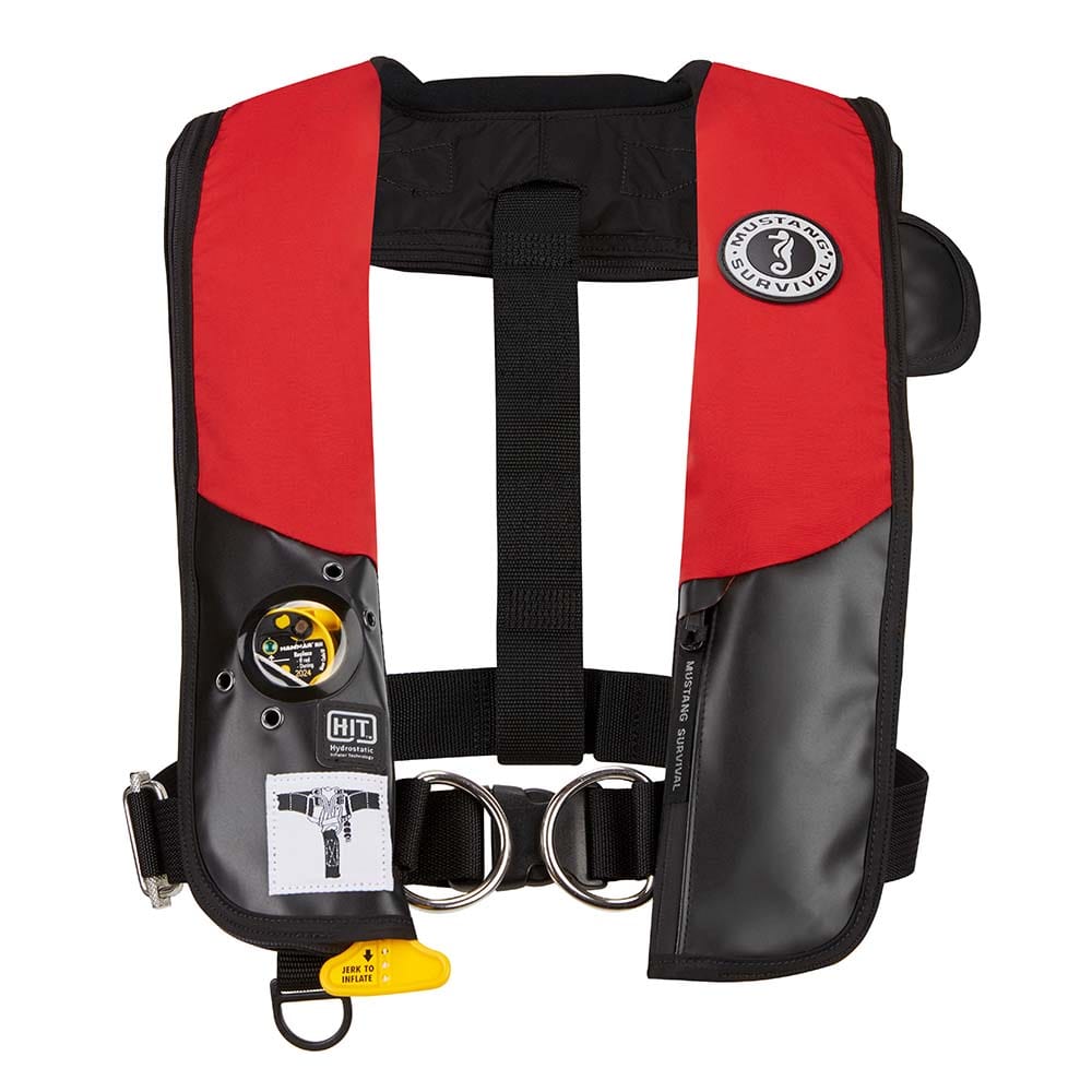 Mustang Survival Mustang HIT Hydrostatic Inflatable PFD w/Harness - Red/Black Marine Safety