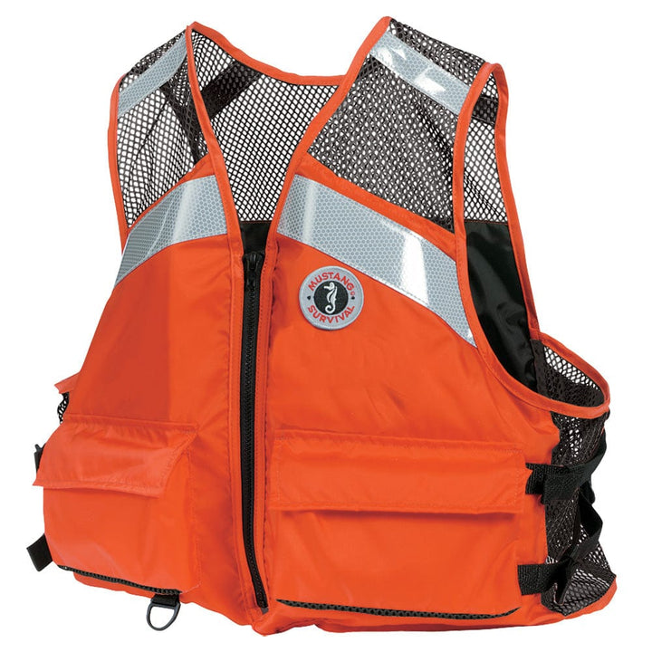 Mustang Survival Mustang Industrial Mesh Vest - Orange - 4XL/5XL Marine Safety