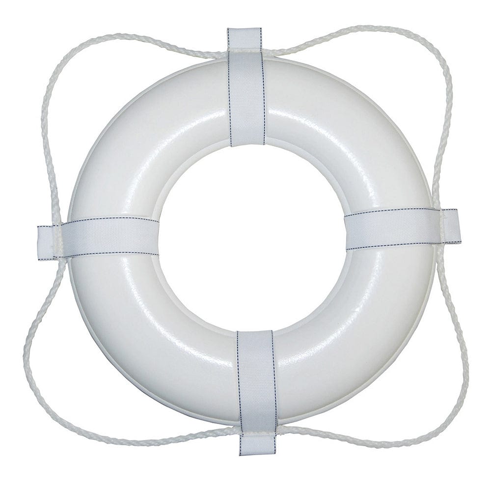 Taylor Made Taylor Made White 30" Foam Ring Buoy w/White Grab Line Marine Safety