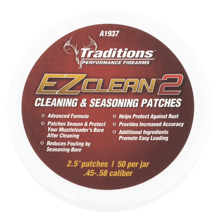 Traditions Traditions Ez Clean 2, Trad A1937 Ez Clean2 Cln Patches .45-.58c Muzzleloading