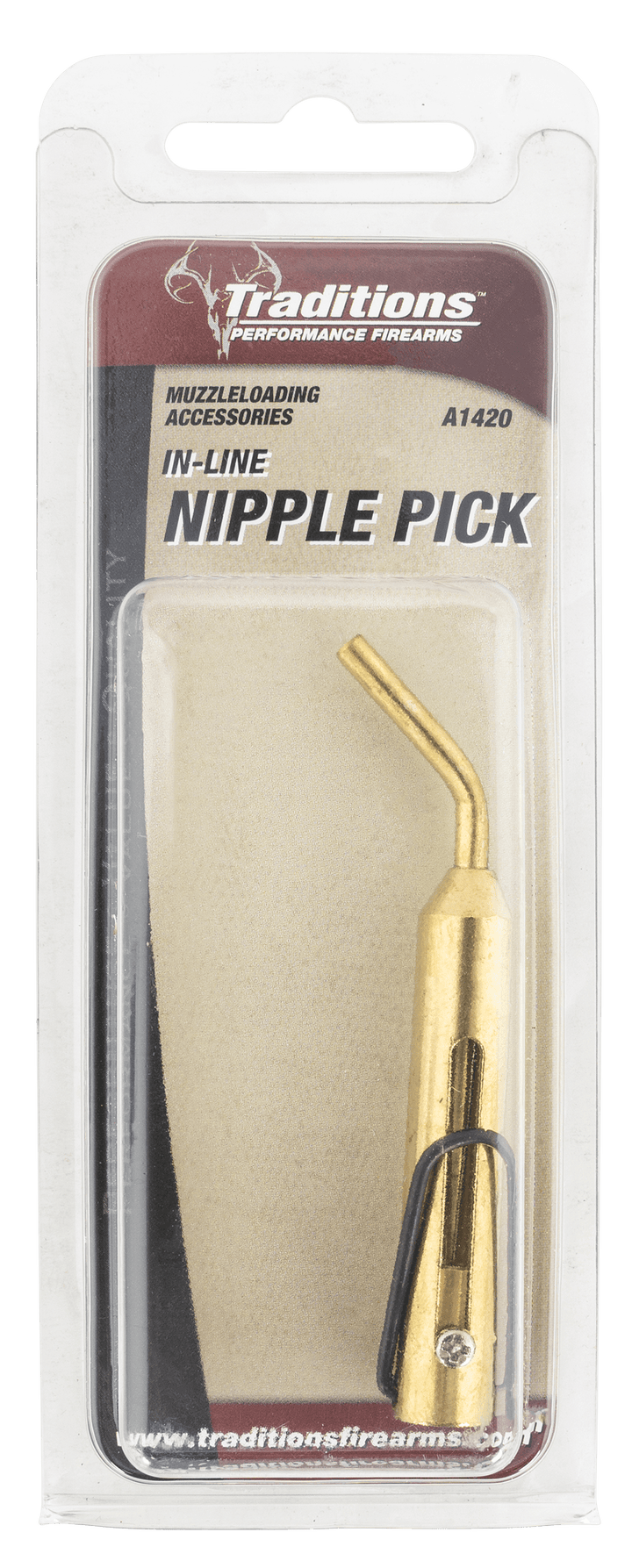 Traditions Traditions Nipple Pick, Trad A1420 Nipple Pick Inline Retractable Brass Muzzleloading