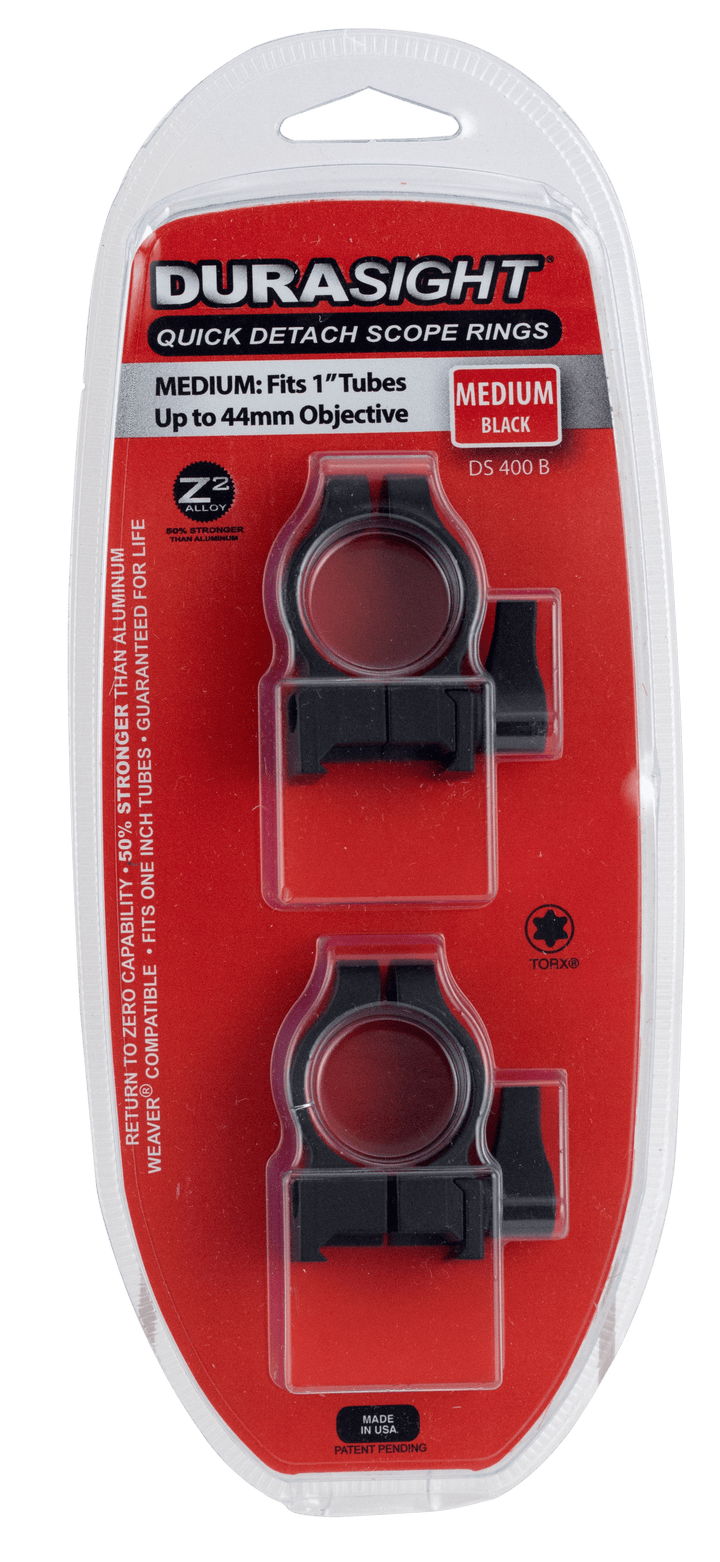 CVA Cva Durasight, Cva Ds400b Qd Scope Rings Med Blk Optics Accessories