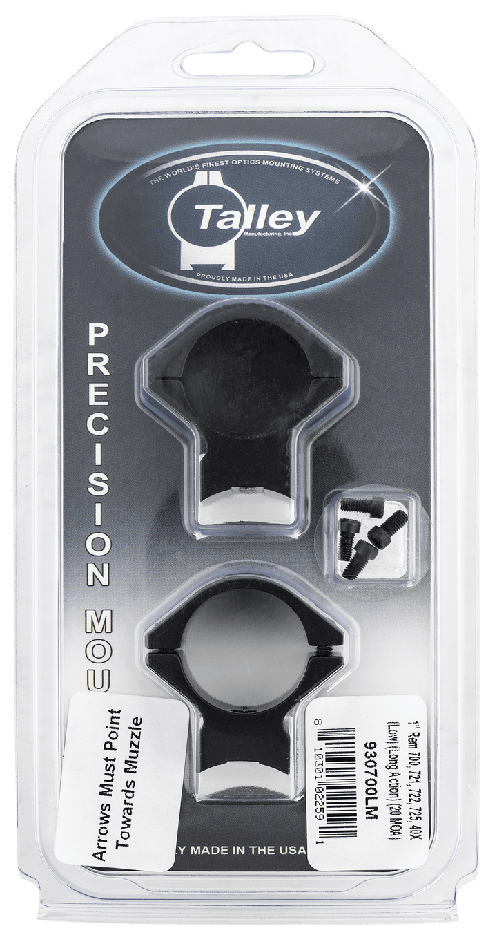 Talley Talley Scope Ring Set, Tal 930700lm 1" Model 700 (low) (long Action 20 Optics Accessories