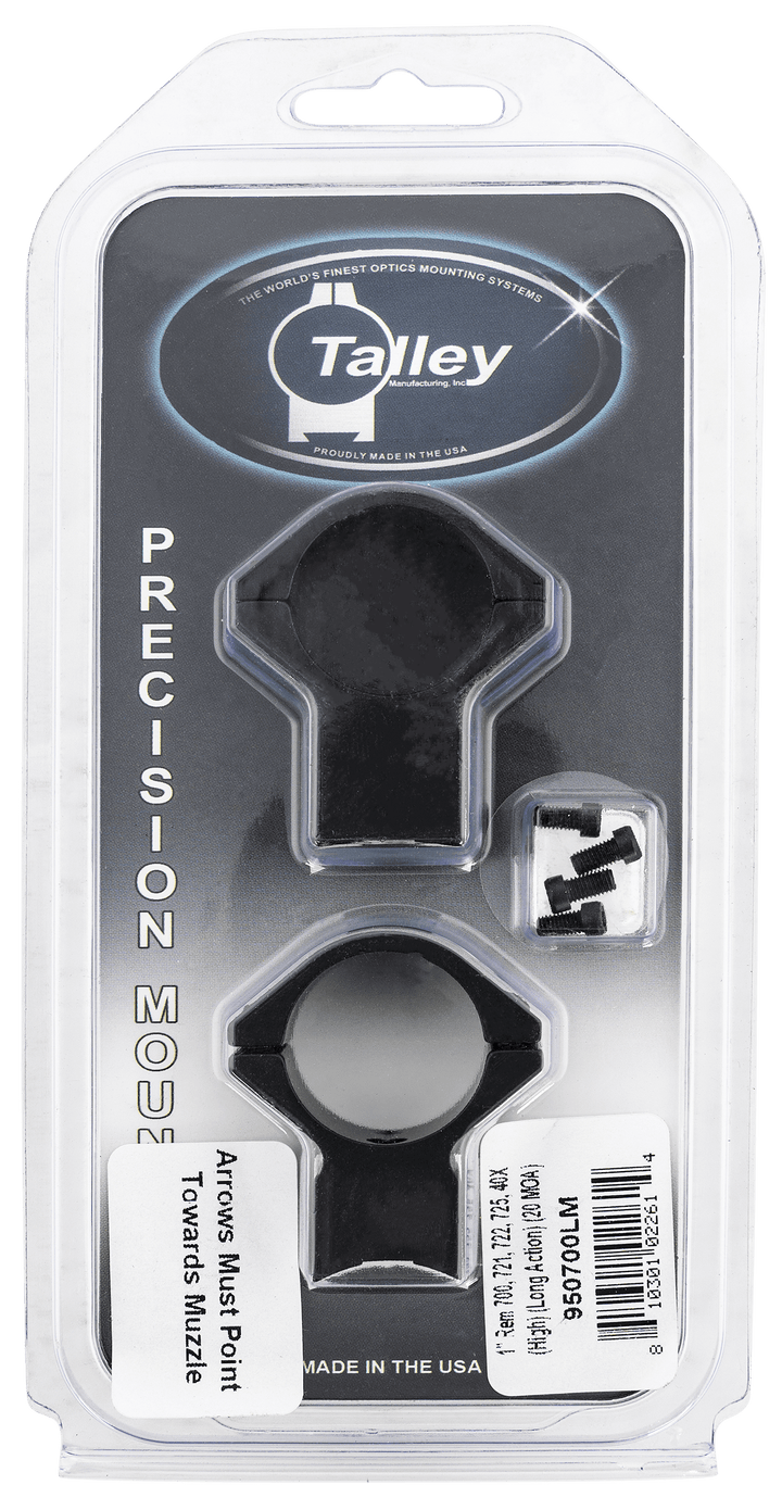 Talley Talley Scope Ring Set, Tal 950700lm 1" Model 700 (high) (long Action 20 Optics Accessories