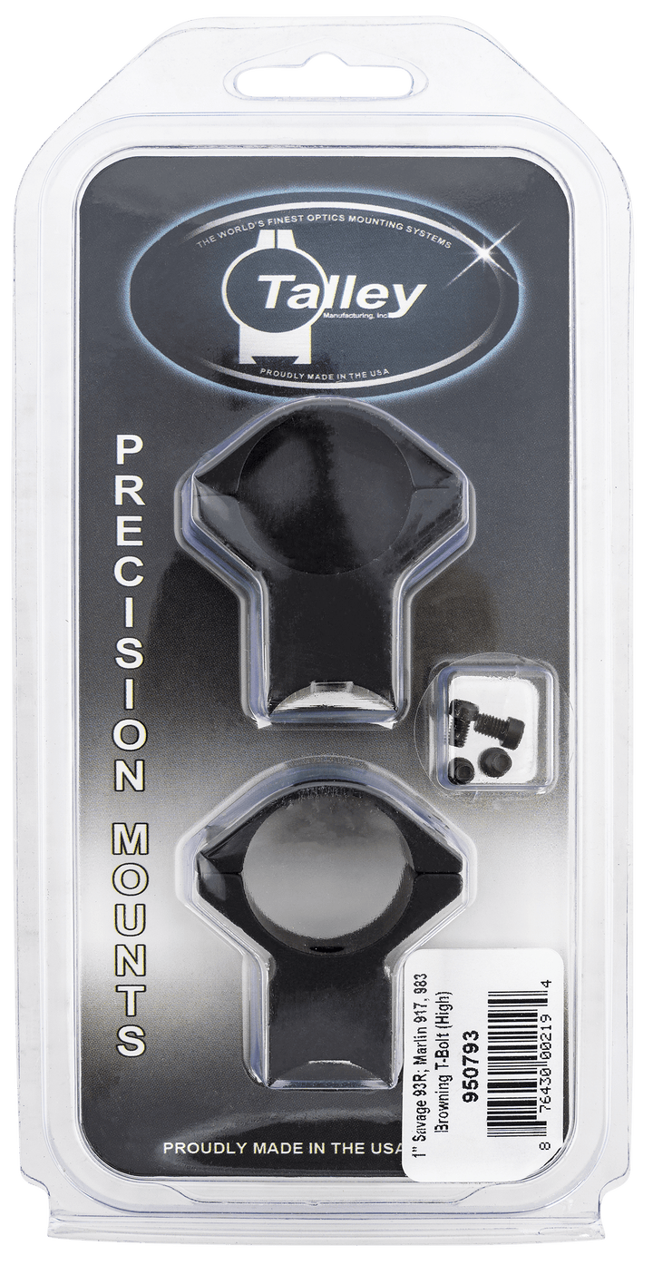 Talley Talley Scope Ring Set, Tal 950793 1" Model 93r, B.mag, Mark Ii (high) Optics Accessories