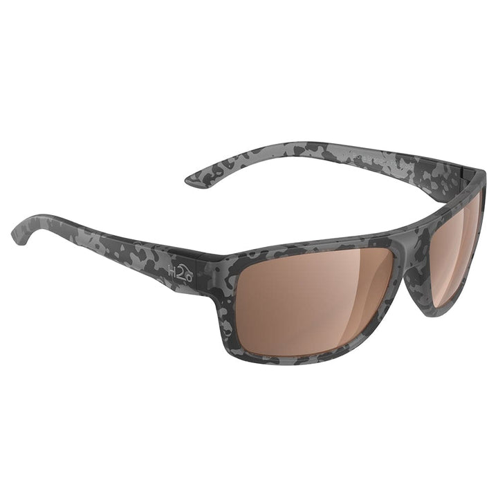 H2Optix H2Optix Grayton Sunglasses Matt Tiger Shark, Brown Lens Cat. 3 - AR Coating Outdoor